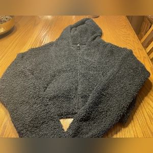 Skims Cozy Black Small Medium Zip Up Hoodie